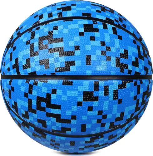 Vista 7 de Balón de baloncesto de goma oficial para interiores y exteriores, para hombres, tamaño 3/4/5/6/7 para niños, jóvenes, adolescentes, niños y niñas