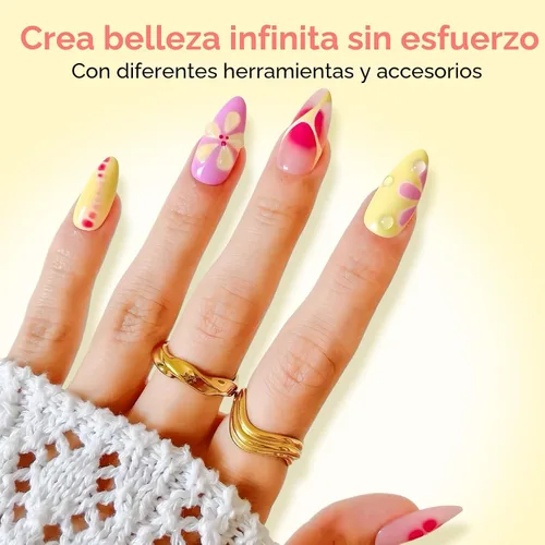 Vista 5 de Makartt - Esmalte de uñas de gel transparente de 0.5 fl oz UV LED para uñas Aura Esmalte de gel A1-Blooming
