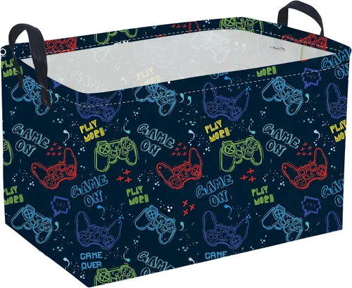 Vista 23 de Sanjiaofeng - Cestas rectangulares para niños con forma de oso, contenedores de almacenamiento con asas. Linda cesta de almacenamiento para ropa