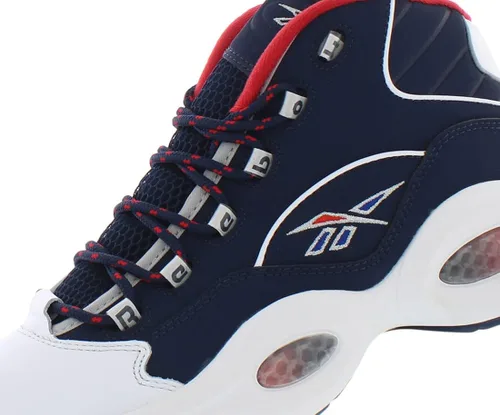 Vista 3 de Reebok Question Mid - Zapatos para hombre, BlancoNegroRojo, 0