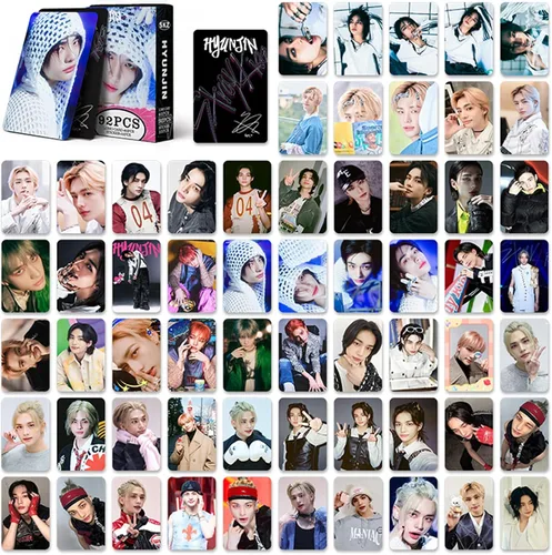 Vista 3 de KPOPBP Stray Kids Tarjetas Fotográficas 60 PCS Álbum SKZ Rock Star Tarjetas de Fotos con 32 PCS Calcomanías Regalo Kpop Tarjetas Lomo Mercancía