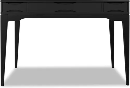 Vista 6 de SIMPLIHOME Harper 48" Wide Solid Wood Writing Desk in Black