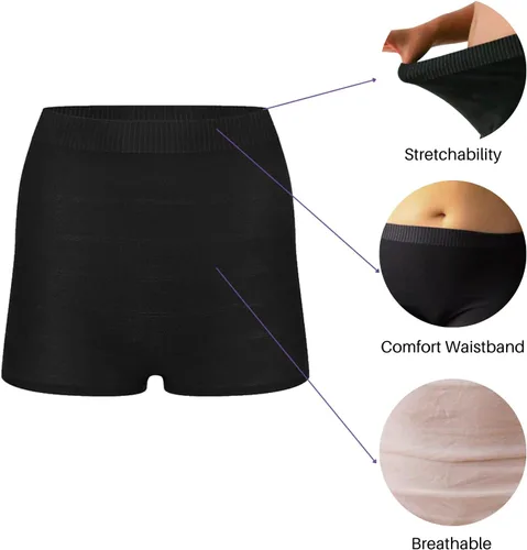 Vista 3 de Brief Transitions Bragas desechables posparto sin costuras para mujer, Blanco