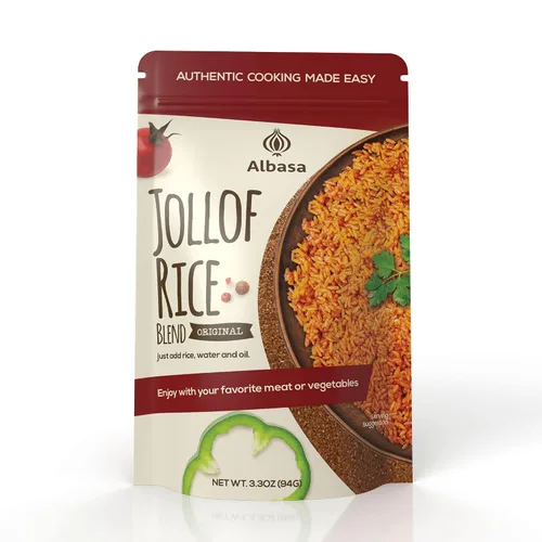 Vista 4 de Mezcla de arroz Jollof (suave, 3.7 onzas) hecha con 100% tomate y especias