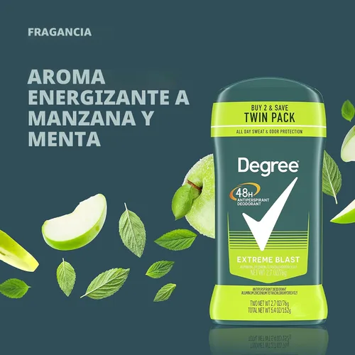 Vista 5 de Grado Hombres seco Protección 48 Hour antitranspirante, cool Rush 2.7 oz (Pack de 6)