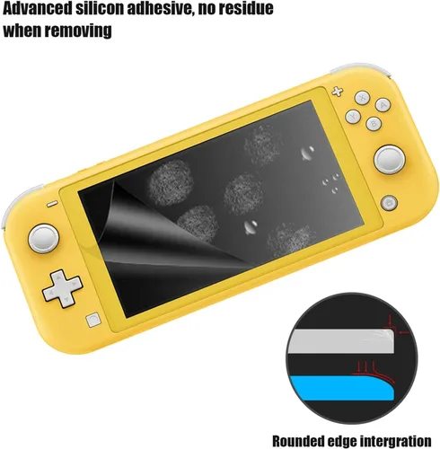 Vista 5 de JOTO 3 Pack Screen Protector for Nintendo Switch Lite, Tempered Glass Screen Film Guard Rounded Edge Real Glass Screen Protector for Switch Lite 2019