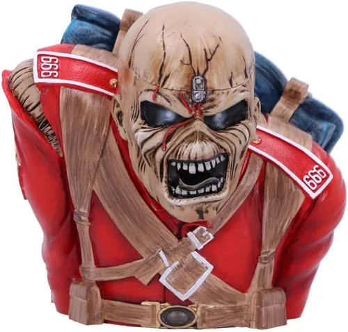 Vista 13 de Nemesis Now Caja de busto con licencia oficial de Iron Maiden Book of Souls, marrón, 10.2 in (grande)
