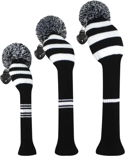 Vista 5 de Scott Edward Golf Headcovers for Woods Set of 3 Fits Well Driver(460cc) Fairway Wood and Hybrid(UT),Beautiful and Interesting Patterns