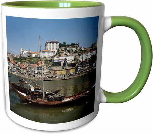 Vista 10 de 3dRose Taza de café, tamaño - 11oz - Portugal, Porto, barco con barriles de vino en el río Duero Walter Bibikow - Barcos - divertido regalo de taza