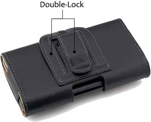 Vista 4 de Funda de cuero negro para Xiaomi Mi 10 Lite 5G/Poco X3 NFC Horizontal Cinturón Clip Holster para Redmi 10X 9 9A 9C K30 Pro Redmi Note 9 Pro Max