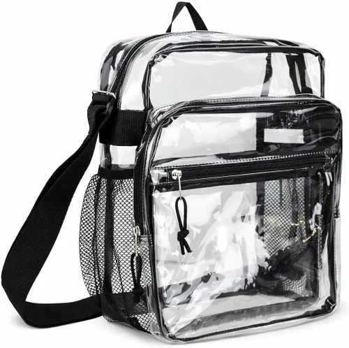Vista 7 de Eastsport Bolsa transparente para eventos aprobados por estadios, bandolera transparente para viajes, playa, trabajo, concierto, universidad