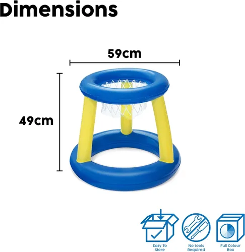 Vista 6 de Bestway Φ24/Φ61cm Splash 'N Hoop Juego de agua