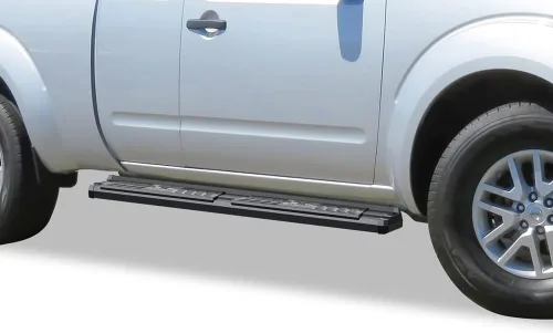Vista 4 de APS Estribos de barras Nerf estilo OE negro compatibles con Nissan Frontier King Cab 2005-2024 y Suzuki Equator 2005-2012 Extra Cab