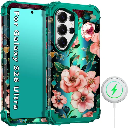 Vista 34 de Hekodonk Funda para Galaxy A17 5G, tres capas de protección resistente a prueba de golpes, plástico duro+silicona suave, funda protectora de cuerpo