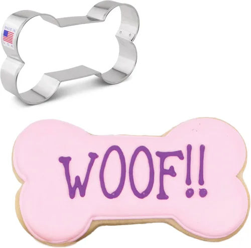 Vista 4 de Ann Clark Cookie Cutters Cortador de galletas de hueso de perro extra grande, 5 pulgadas