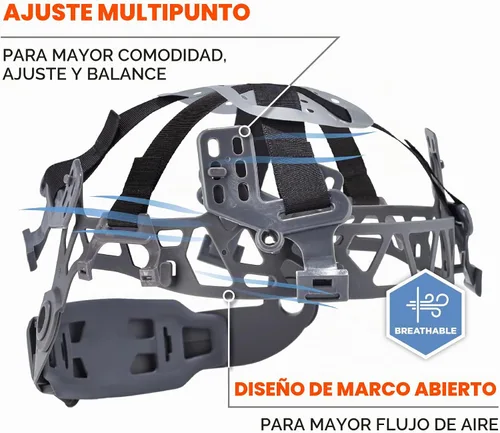 Vista 7 de Ergodyne Skullerz 8975 - Casco de seguridad Clase C, color blanco