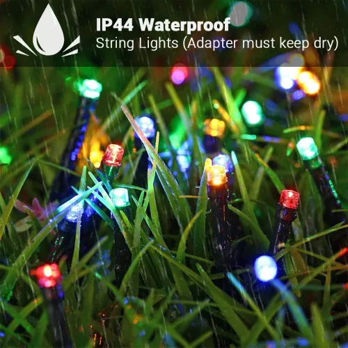 Vista 3 de LYHOPE Luces de Navidad, Bajo Voltaje 98.4 pies 300 Luces LED de Navidad - con Adaptador de Fuente de Alimentación Certificado UL de 30V Luces