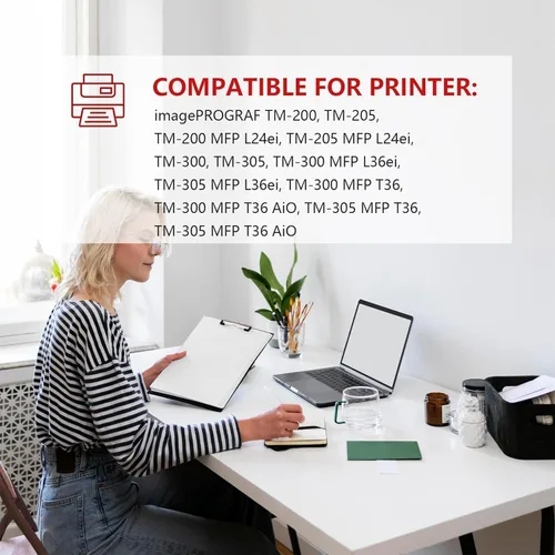 Vista 4 de PFI120 Depósito de tinta de 4.4 fl oz (paquete de 3 unidades, cian, magenta, amarillo) Lometic compatible con PFI120C PFI120M PFI120Y Reemplazo