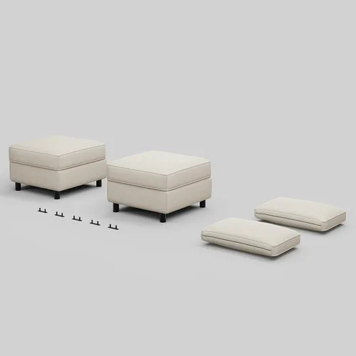 Vista 11 de Belffin Módulo modular de respaldo para sofá seccional para sofá seccional apoyabrazos/respaldo (juego de 4) terciopelo negro