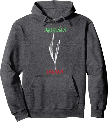 Vista 4 de Mexicana Vegana Sudadera con capucha vegana mexicana, Negro -, Pequeña