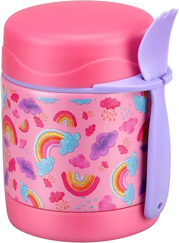 Vista 13 de Termo de sopa de 10 onzas para comida caliente para niños, tarro de comida aislado, contenedor térmico de almuerzo de comida caliente, caja de Negro