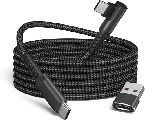 Vista 10 de Basesailor Cable Cortor de Carga USB C a USBC de 1 Pie 100W con Adaptador USB, Cable de Carga PD de 90 Grados para Coche, Rápido para iPhone 17 16