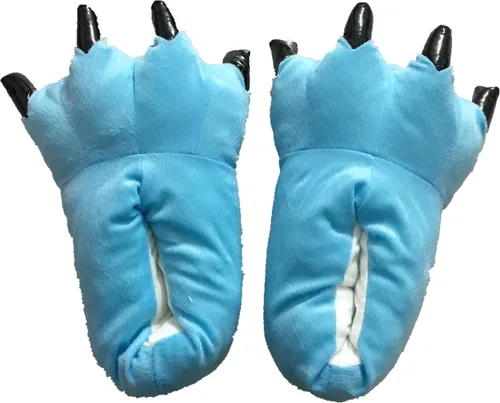 Vista 67 de Zapatos de casa cálidos de felpa con pies de animales para disfraz