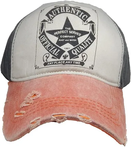 Vista 13 de Gorra de béisbol vintage con remaches de moda con letras cruzadas de algodón de mezclilla con borde deshilachado, sombrero de sol ajustable unisex