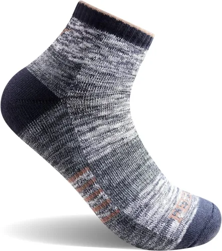 Vista 4 de FEIDEER Calcetines de senderismo para hombre y mujer, unisex, absorben la humedad, de algodón, con soporte de arco