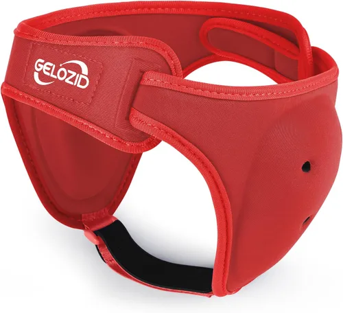 Vista 10 de Gelozid Casco ajustable de lucha libre para BJJ, MMA Grappling y entrenamiento, protector de oídos y casco de protección de coliflor