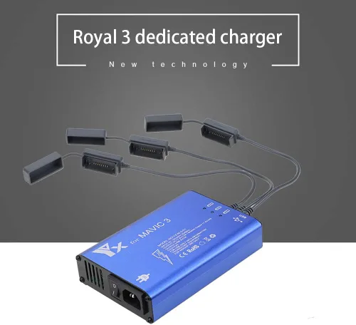 Vista 7 de Mavic 3 Cargador de batería rápido Mavic 3 Drone Accesorios Paralelo Cargador múltiple Drone Accesorios para Mavic 3