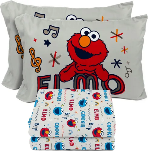 Vista 8 de Juego de sábanas para niños Sunny Side Up incluye sábanas y funda de almohada - 100% ropa de cama de microfibra y decoración para la habitación Azul