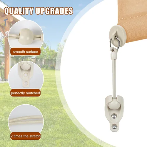 Vista 3 de Piezas de repuesto para cortina de sombrilla, kit de salto elástico, adecuado para persianas enrollables externas de Coolaroo, y compatible