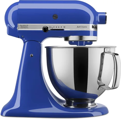 Vista 23 de KitchenAid KSM150PSCV Artisan Series Batidora de pie de 5 cuartos con escudo vertedor - Caviar