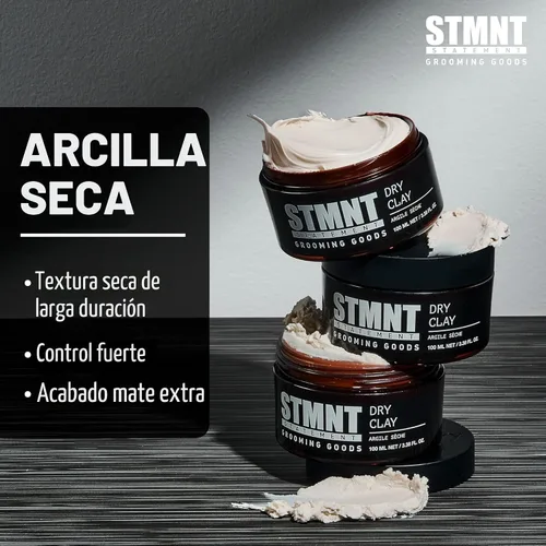 Vista 2 de STMNT Arcilla seca para artículos de aseo Acabado extra mate Control súper fuerte Fácil de lavar