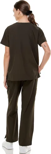Vista 4 de MEDPIA Scrub Sets for Women and Man Medical Nursing Uniform Pants 4-Way Stretch & 8-Pocket