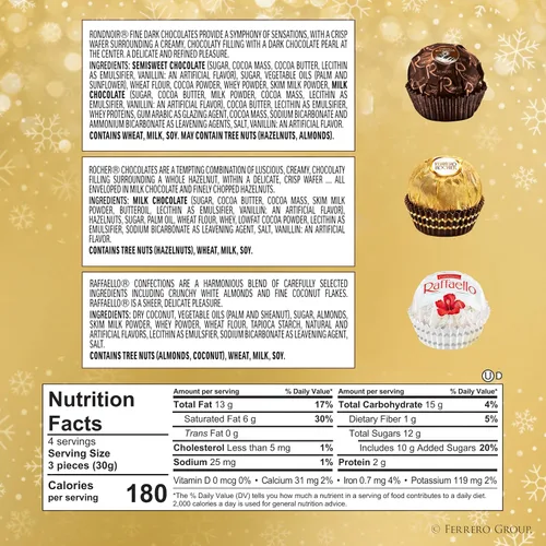 Vista 2 de Ferrero Collection - Confites y chocolates surtidos, caja de regalo de temporada de 12 piezas