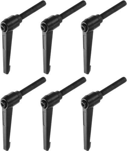 Vista 14 de HARFINGTON 6 manijas de palanca de sujeción ajustables M6 x 0.630 in rosca macho perillas de tornillo giratorio bloqueo de trinquete de liberación