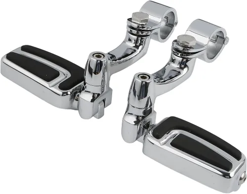 Vista 21 de TCT-MOTORPARTS Soportes de clavijas de pie de barra de carretera negro para Harley Touring 22/25/32/1.378 in