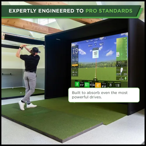 Vista 6 de The Indoor Golf Shop DIY Golf Simulator Enclosure - Easy-Setup Golf Simulators for Home - Includes SIGPRO Premium Impact Golf Screen, Enclosure