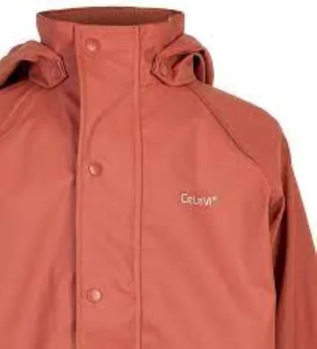 Vista 4 de Traje de lluvia reflectante impermeable 2 piezas chaqueta y pantalones para niños, o Dungarees de 12 meses a 10 años -26
