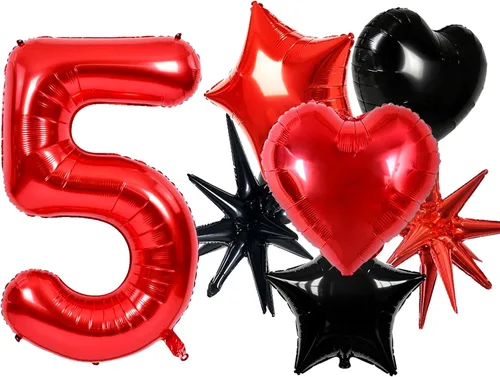 Vista 208 de Toniful - Globos de helio grandes de números del 0 al 9 de 40 pulgadas, color negro, globos digitales de número 0, globos de papel de aluminio