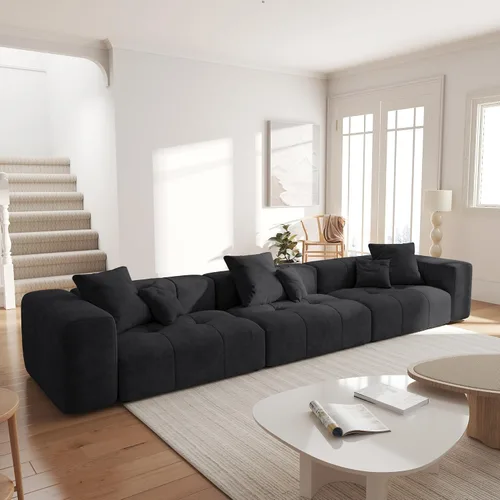 Vista 19 de JACH Sofás seccionales de 2 plazas, sofá moderno de oficina, sofá modular de dos plazas, sofá cama acogedor para apartamento, dormitorio, sala