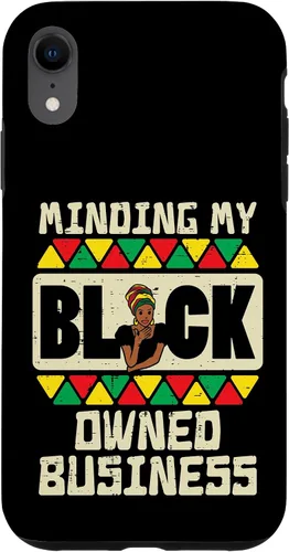 Vista 8 de Funda de regalo para iPhone 14 Minding My Black Business Pride BLM African Women CEO