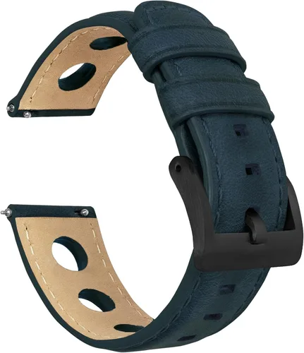 Vista 52 de Barton Racing & Rally Horween - Correas de cuero con barras de resorte de liberación rápida integradas, longitud estándar para muñecas de 5 a 8