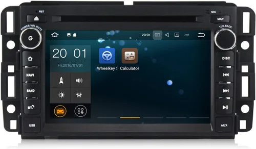 Vista 2 de Android 10.0 Radio de coche 7 pulgadas doble DIN pantalla táctil reproductor de DVD para GMC Chevy Silverado 1500 2012 en Dash Navigation Quad Core