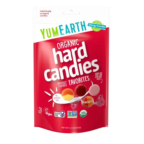 Vista 5 de YumEarth - Gomitas orgánicas con sabor a fruta, sabores surtidos, 1.93 kilogramos / 4.25 libras (paquete de 1), aptas para alérgicos, sin organismos
