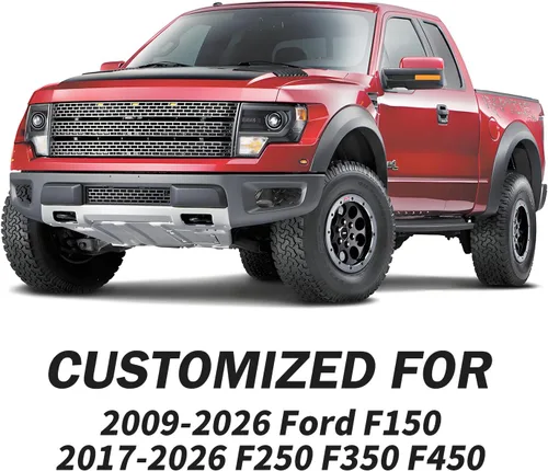 Vista 8 de Tomatoman F-150 Fundas de asiento delantero compatibles con Ford F150 2009-2024 2025 2026 2017-2026 F250 F350 F450 Supercrew Super Duty Limited