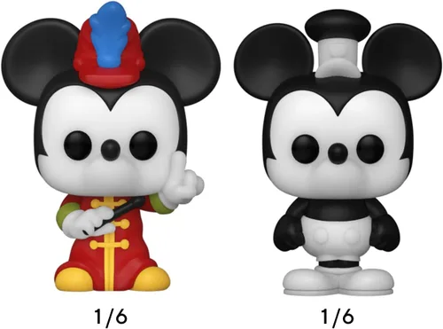 Vista 11 de Funko Bitty Pop! Disney - Minnie, paquete de 4 – Minnie Mouse (vestido rojo), pato margarita, pato Donald y una figura misteriosa sorpresa – 0.9