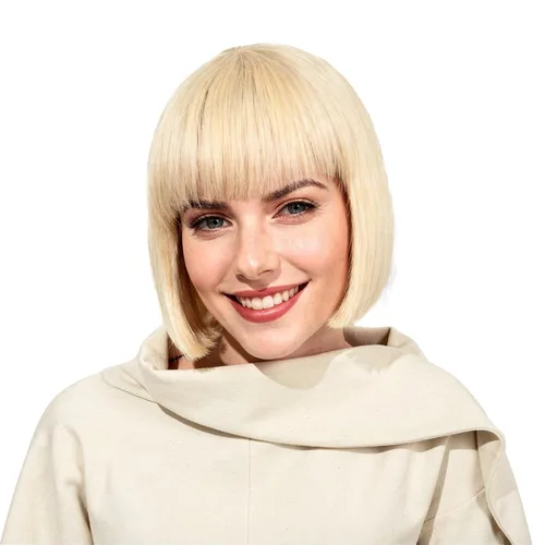 Vista 16 de Onedor - Peluca de cabello corto y recto de 10 pulgadas para cosplay, peluca Bob (Negro)